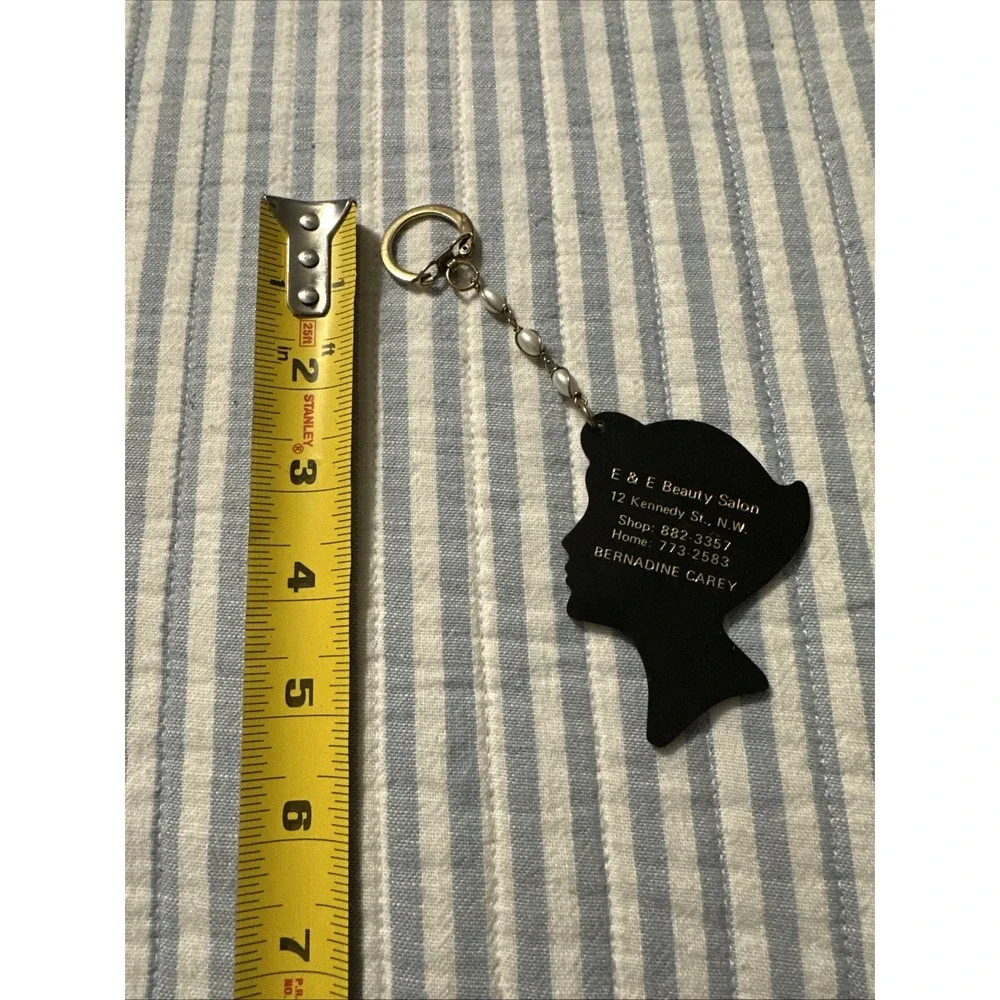 Vintage E & E‎ Beauty Salon Hair Styling Parlor Keychain